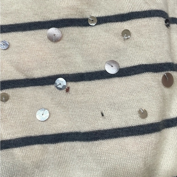 COPY - J. Crew Merino Confetti Stripe Sweater - Picture 4 of 5